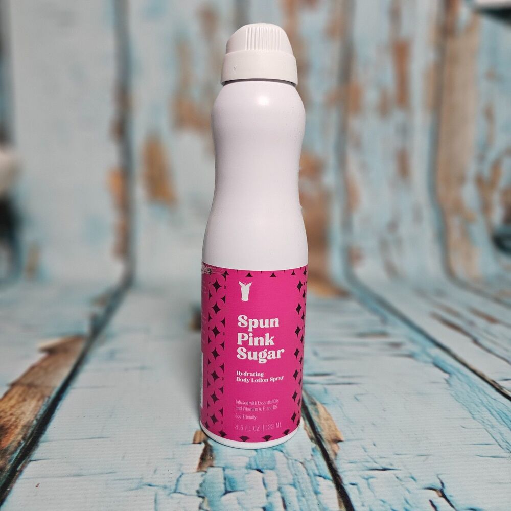 Pink Zebra Spun Pink Sugar Hydrating Body Lotion Spray 4.5 oz NEW – Sweet Scent